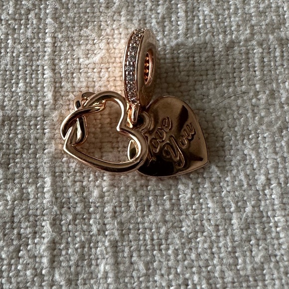 PANDORA• “Love You” Infinity Heart Dangle Charm - Picture 5 of 7